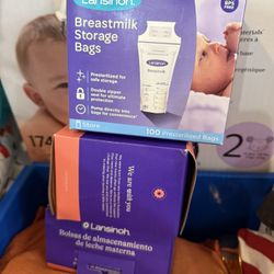 Breastmilk Bags And Pack Of Diapers