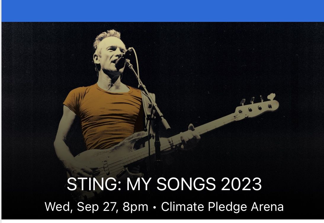 Sting - Concert Tickets