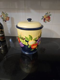 Hand Painted Cookie Jar