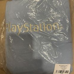 Travis Scott Playstation Motherboard Hoodie - Light Blue Large