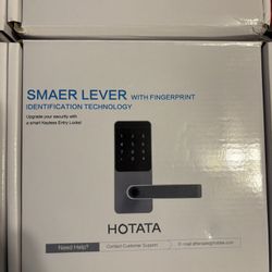 4) Hotata Smart Lock, 6 In 1 Unlock. Keyless Entry Door Lock. Fingerprint, Bluetooth, Code, RDID Card, Key, Remote Unlock Via App