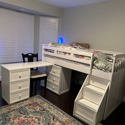 Desk bed Storage System With Mattress