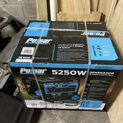 Pulsar Portable Generator 5250 Watts  Brand New 