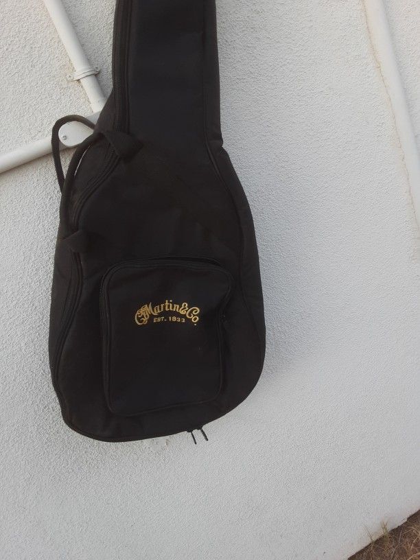 052- C F Martin Co Blue 6 String Acoustic Guitar
case