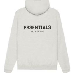 Fear of God Essentials Pull-Over Hoodie (SS21) - Oatmeal - Medium