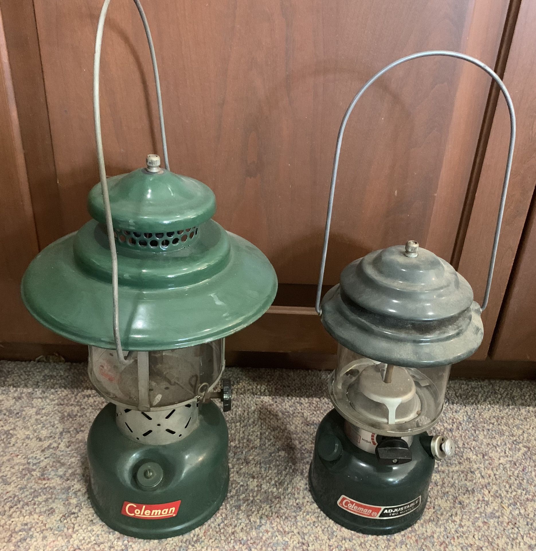 Two Vintage Coleman Lanterns