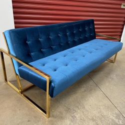 Goldfinger apartment sofa by Jonathan Adler