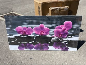 27”x56” Modern Orchid Flowers Canvas Art Painting On The Wall Posters