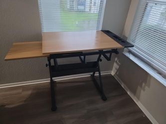 Adjustable Drafting Table with Supply Tray