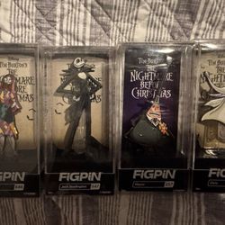 Nightmare Before Christmas Fig Pin Set