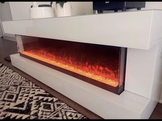 WHITE TV STAND 🔥 Bluetooth Speakers