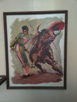 Original Signed Matador Painting