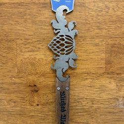🍺 Wicked Weed “Lunatic Blonde” Tap Handle – Metal & Wood – Asheville Brewery Rarity 🌿