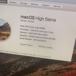 iMac 21.5 Inch Late 2009