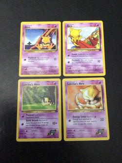 Abra Pokémon card
