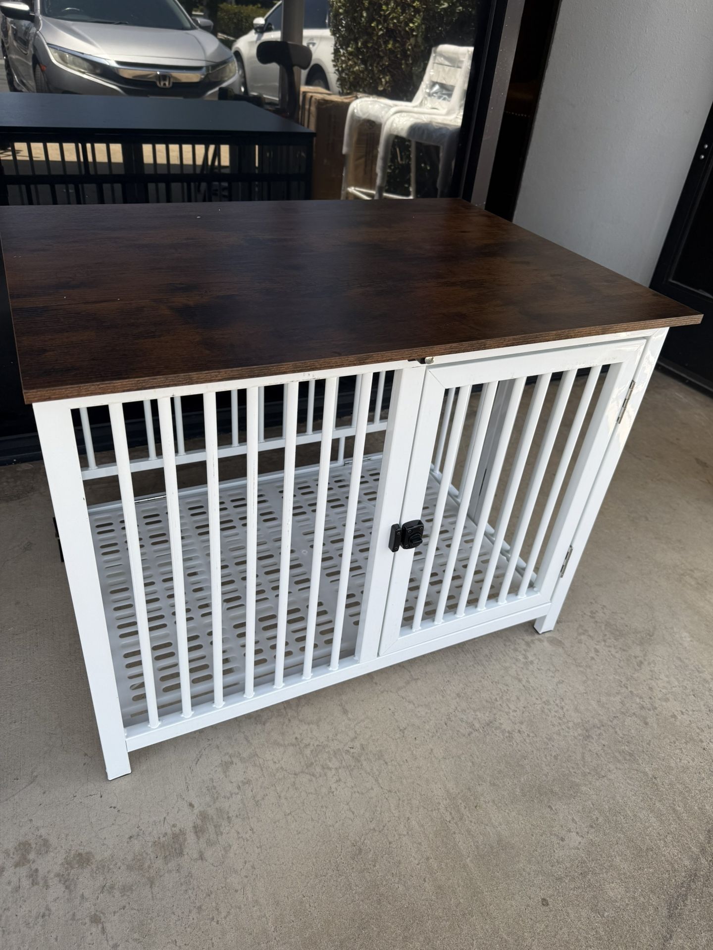 31.5 Inch Heavy Duty Dog Crate Furniture L 31.5 x W 23 x H 25 inch