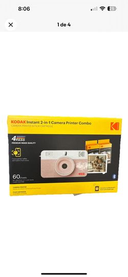 KODAK Instant 2-in-1 Camera Printer ComboCAMERA PRINTER & FILM CARTRIDGE