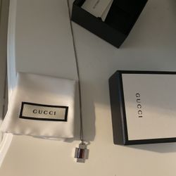Gucci Cross Necklace Authentic Silver New!!