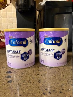 Enfamil Gentlease Baby Formula 12.4oz Two Cans