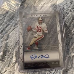 Joe Montana Auto 92/99 2022 Leaf Trinity CLEAR Autograph – 49ers Legend