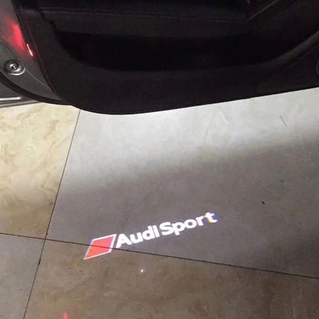 2Pcs 3D Audi Sports GHOST LASER PROJECTOR DOOR UNDER PUDDLE LIGHTS FOR AUDI