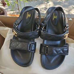 Cute New Dad Sandals Size 38 US 7