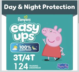 Pampers Easy Ups 3T-4T (124 Count) - Brand New Box