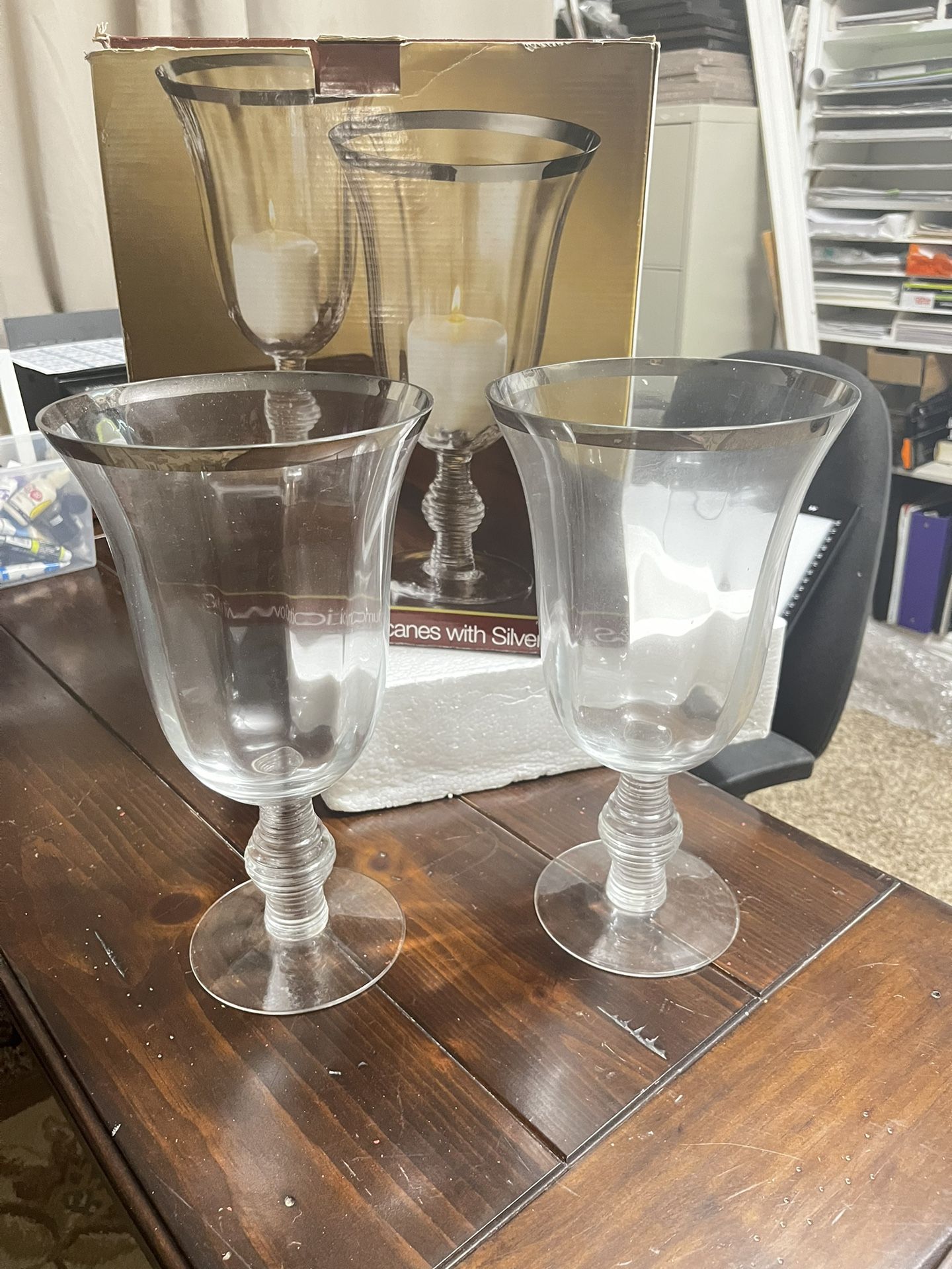 Glass Candle Holders