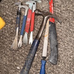 Tool Bundle: Hammers, Pry Bars & File