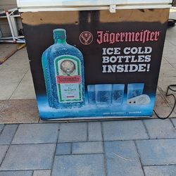For Sale: Rare Jägermeister Freezer – Perfect for Your Backyard or Man Cave!