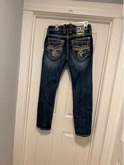 Like new Rock Revival Phamy Straight Leg Jeans Mens Size 34/31