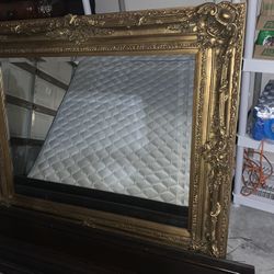 Big  Gold Mirror Antique 