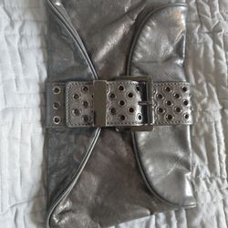 Michael kors metallic clutch