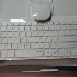 Wireless Keyboard And Mouse  White 
