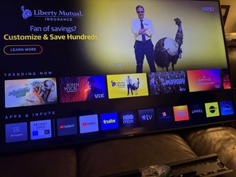 Used 65 inch Vizio tv good drops WiFi from time to time comes with wall mount 2 remote nice picture asking 150 firm need gone asap