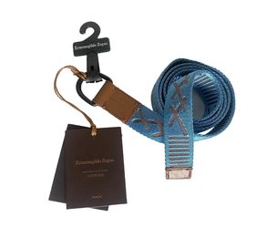 New Ermenegildo Zegna Men’s Woven Belt Size 34 EUR 90 Retail $395 NWT