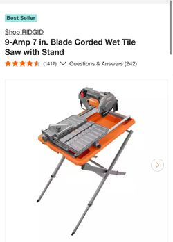 7” tile saw “new”