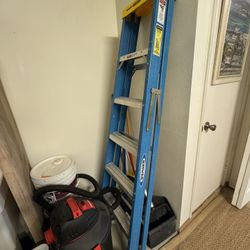 Werner 6ft Fiberglass Step Ladder — 300lb Rated