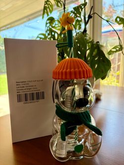 Starbucks Snoopy Glass Cold Cup