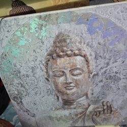 30 By 30 Canvas Buddah Wall Decor 