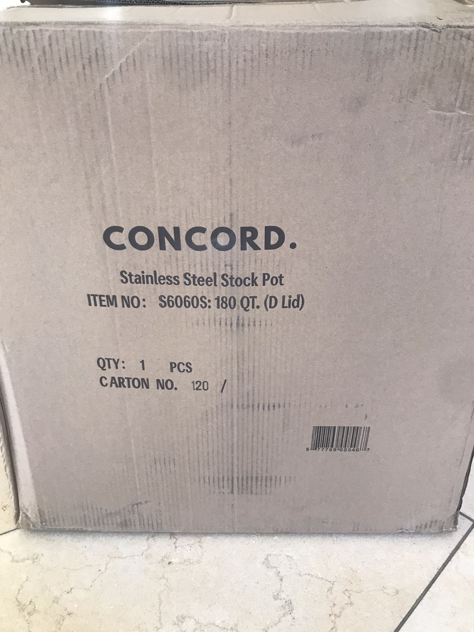 Concord Stainless Steel 180 QT. Stock Pot