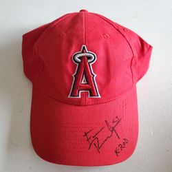 LA Angels Francisco Rodriguez "K ROD" #57 Signed Hat MLB Baseball