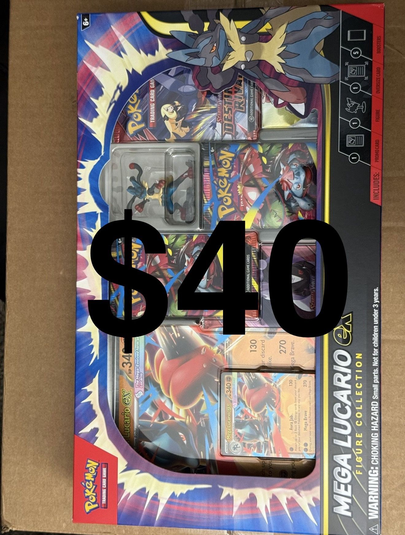 Mega Lucario Ex Figure Collection Pokemon Box Mega Evolution Destined Rivals Journey Together Booster