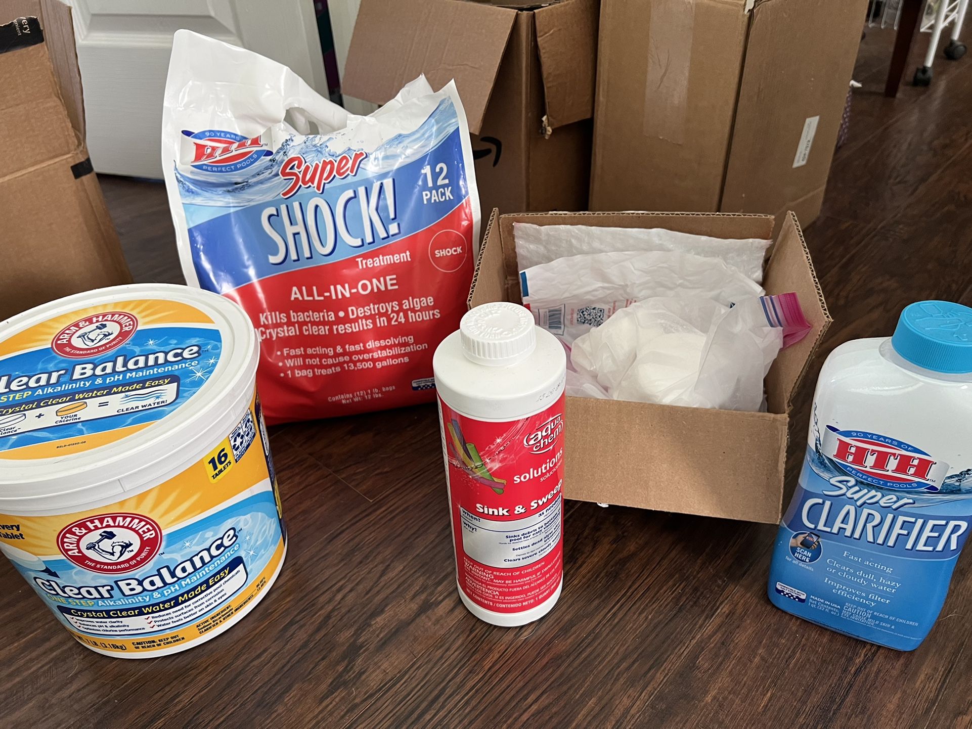 Pool Shock And Chemicals