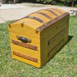 Vintage Dome Top Steamer Trunk