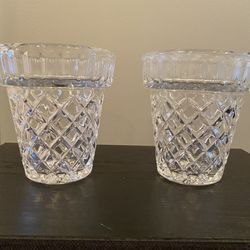 Crystal Planters-set Of 2