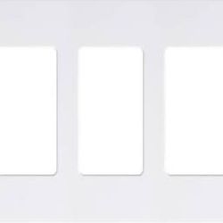 LUTRON CW-5-WH 5-Gang Claro Wall Plate, White “claro wall plate"