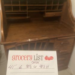 Antique Roll Top Desk 
