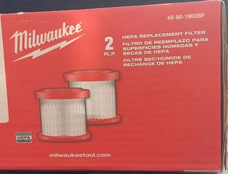 Milwaukee
49-90-1900BF
Wet/Dry Vacuum Hepa Filter (2-Pack)