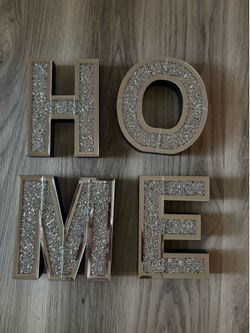 4 piece HOME letters